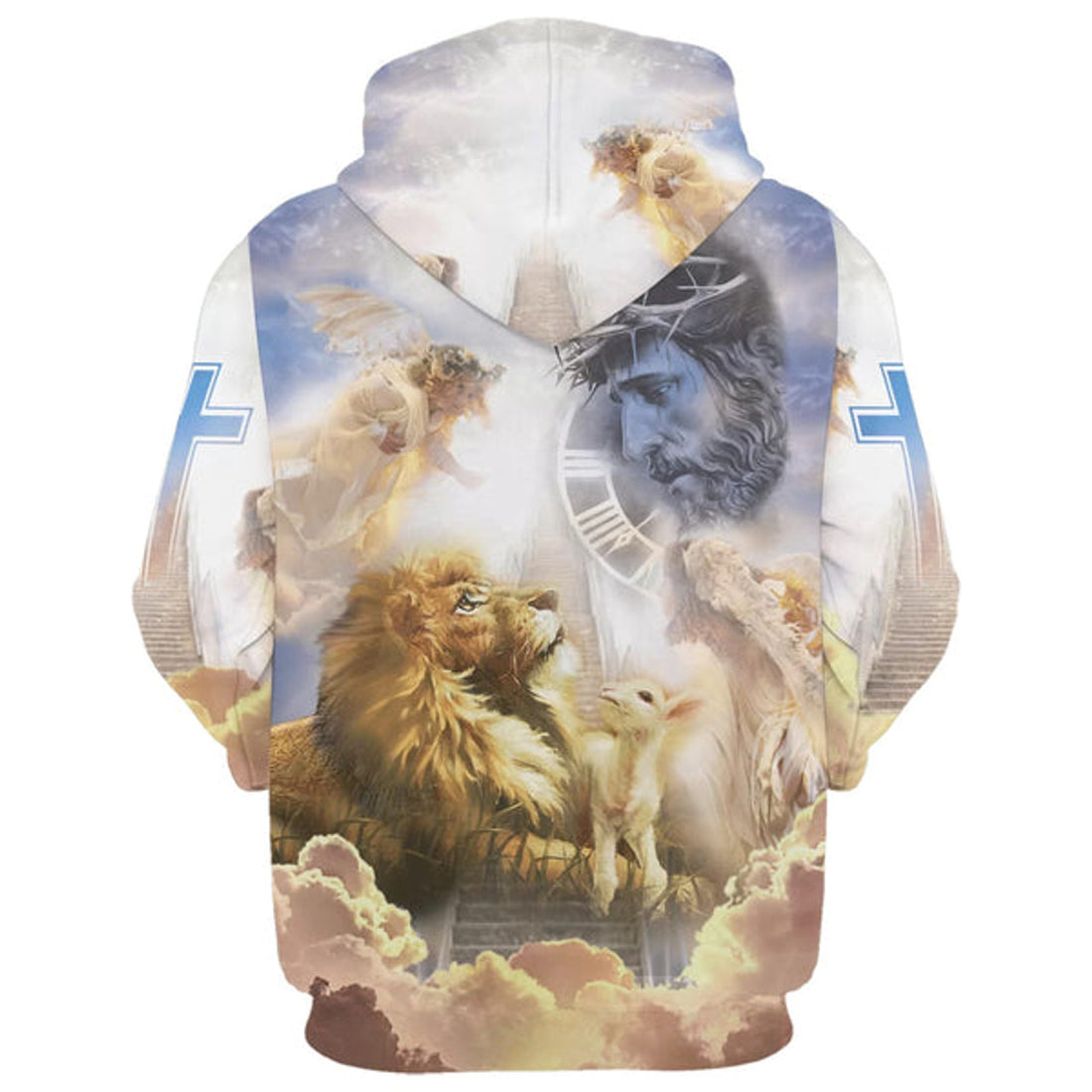 FUNSTUFFPRINT Reaching God's Hand Jesus Is My Savior 3d Hoodies Jesus Hoodie Men & Women Christian 3D Hoodie and Zip Hoodie