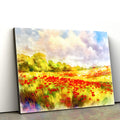 Red Poppies Field Painting Wall Art Decor - Canvas Wall Decor - Home Decor Living Room