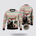 FUNSTUFFPRINT Reindeer Dairy Cow Ugly Christmas Sweater, Farm Sweater, Christmas Gift, Best Winter Outfit Christmas Ugly Sweater