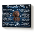 Remember Me Personalized Pet Memorial Canvas Wall Art - Pet Memorial Gifts