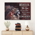 Revelation 55 Behold, The Lion Of The Tribe Of Judah Canvas Wall Art - Religious Wall Decor