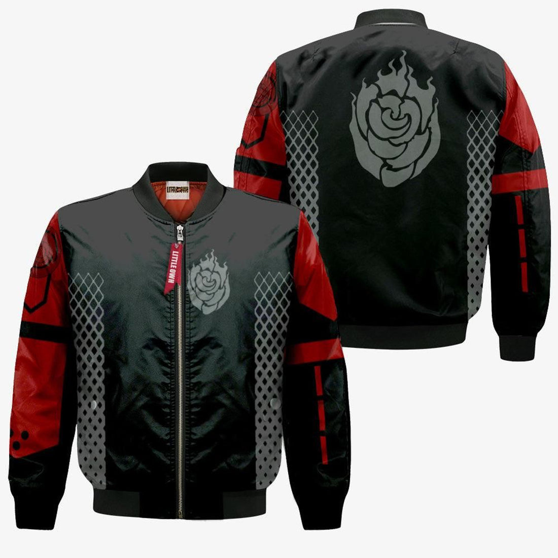 FUNSTUFFPRINT Ruby Rose Bomber Jacket Custom RWBY Cosplay Costumes 3D Bomber Jacket