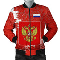 FUNSTUFFPRINT Russian Christmas Coat Of Arms Men Bomber Jacket Style 3D Bomber Jacket