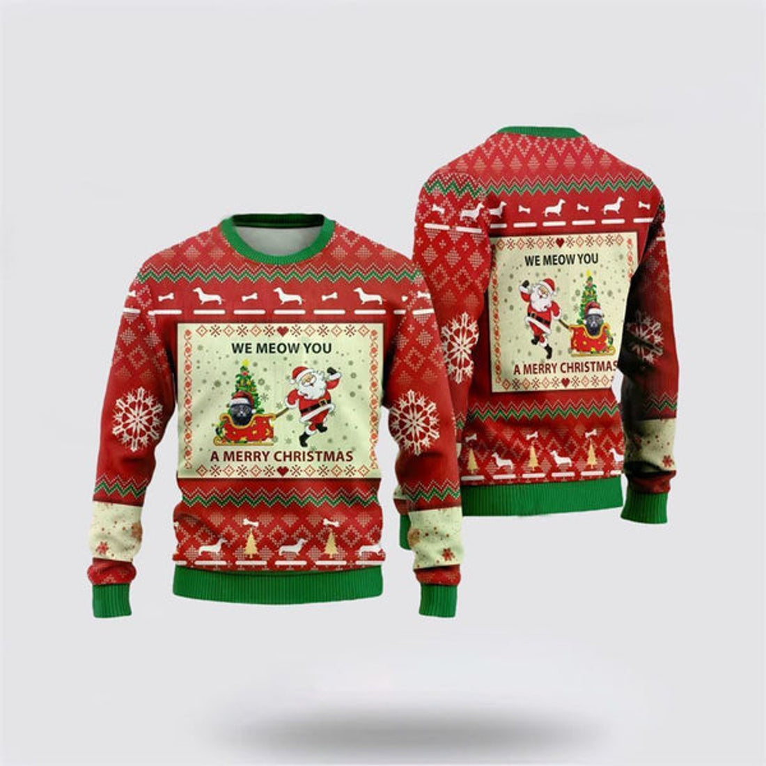 FUNSTUFFPRINT Russian Blues Ugly Christmas Sweater For Men And Women, Best Gift For Christmas, Christmas Fashion Winter Ugly  Sweater