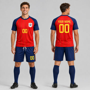 Personalized 2026 Spain Home Soccer Shirt – Custom Name & Number for Kids, Youth & Adults