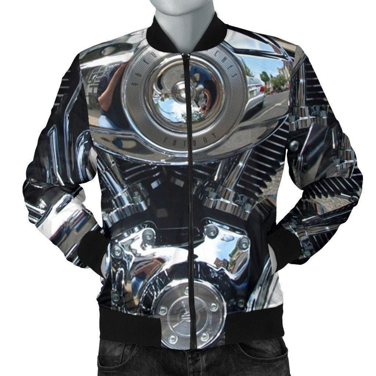 FUNSTUFFPRINT SKULL BOMBER JACKET 1 3D Bomber Jacket