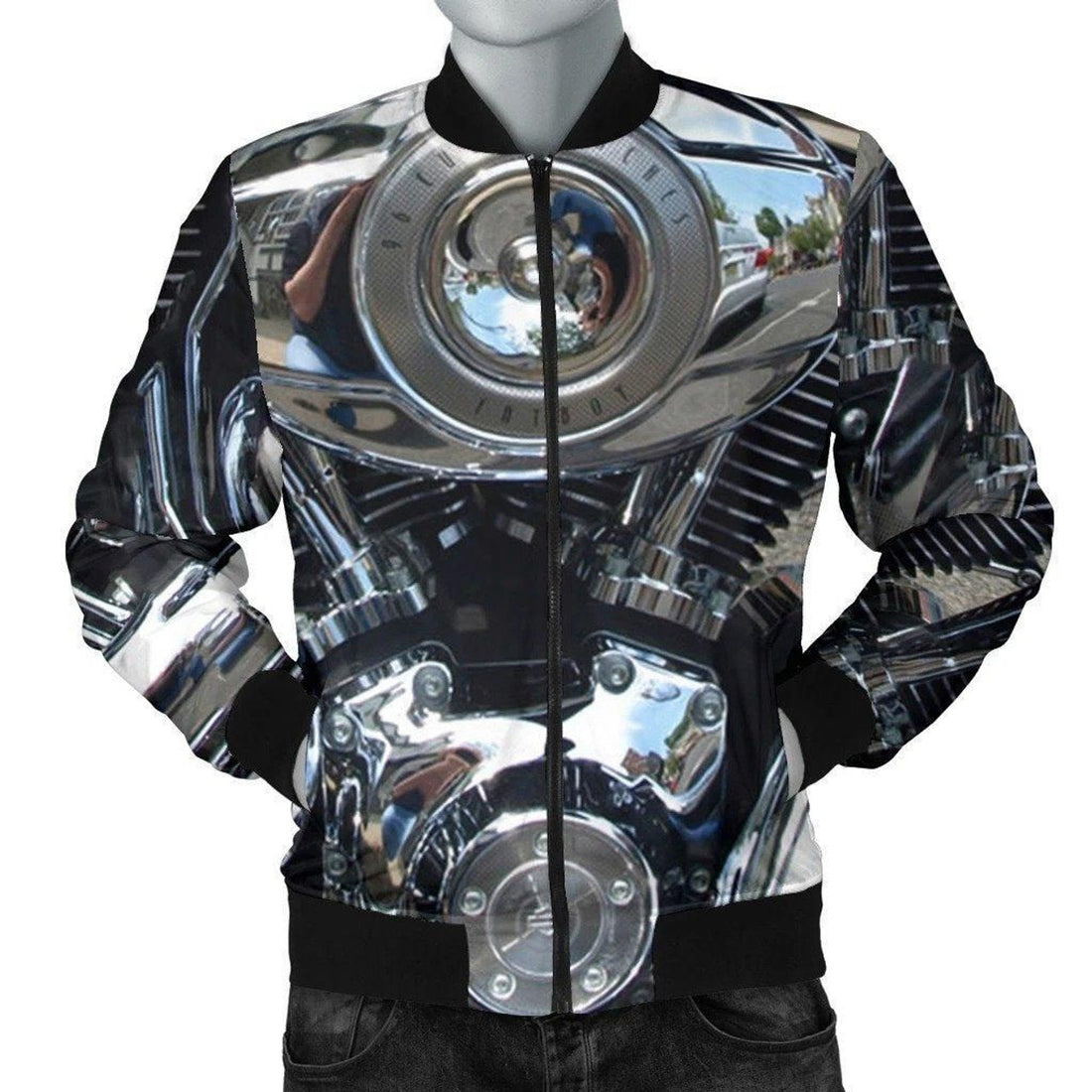 FUNSTUFFPRINT SKULL BOMBER JACKET 1 3D Bomber Jacket