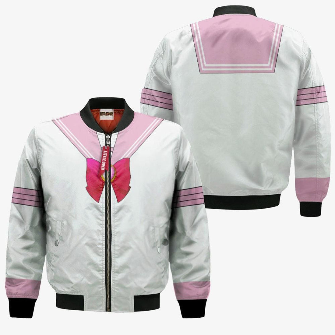 FUNSTUFFPRINT Sailor Chibi Moon Bomber Jacket Custom Sailor Moon Cosplay Costumes 3D Bomber Jacket