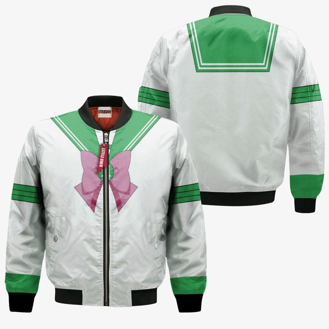 FUNSTUFFPRINT Sailor Jupiter Bomber Jacket Custom Sailor Moon Cosplay Costumes 3D Bomber Jacket