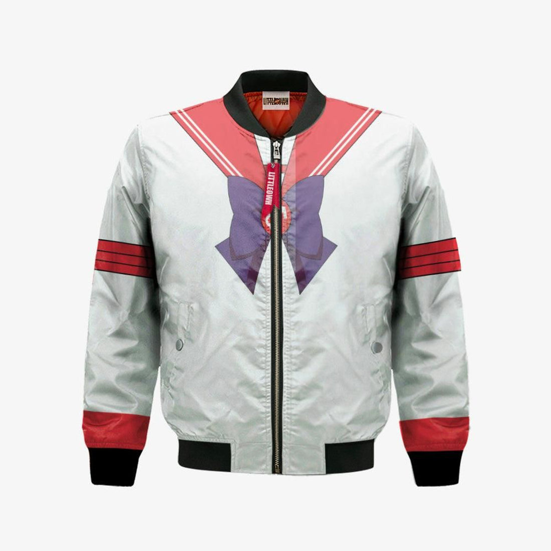 FUNSTUFFPRINT Sailor Mars Bomber Jacket Custom Sailor Moon Cosplay Costumes 3D Bomber Jacket