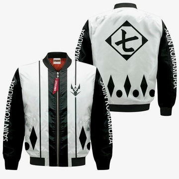 FUNSTUFFPRINT Sajin Komamura Seventh Division Bomber Jacket Custom Bleach Cosplay Costumes 3D Bomber Jacket