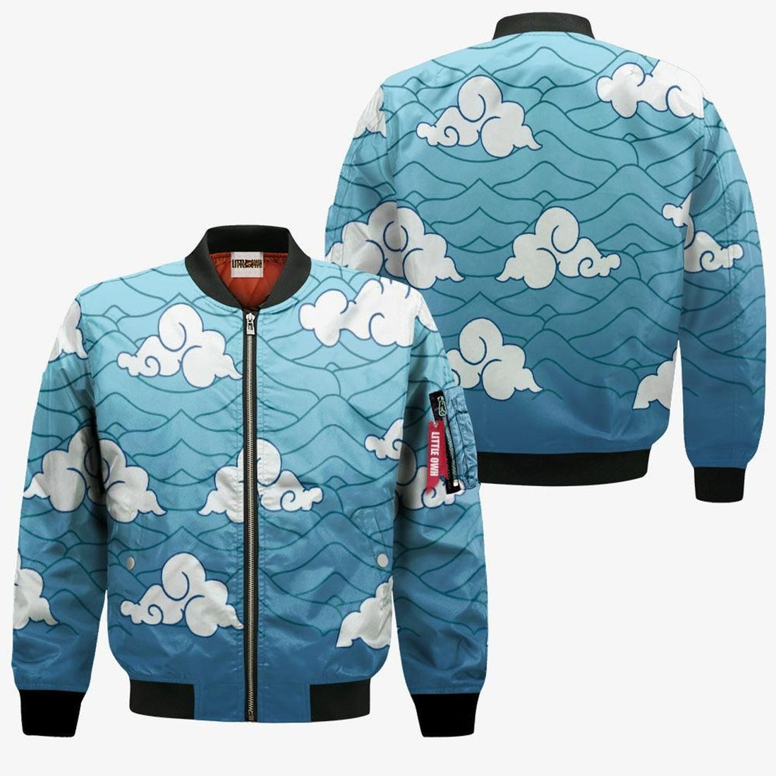 FUNSTUFFPRINT Sakonji Urokodaki Pattern Bomber Jacket Custom KNY Cosplay Costumes 3D Bomber Jacket
