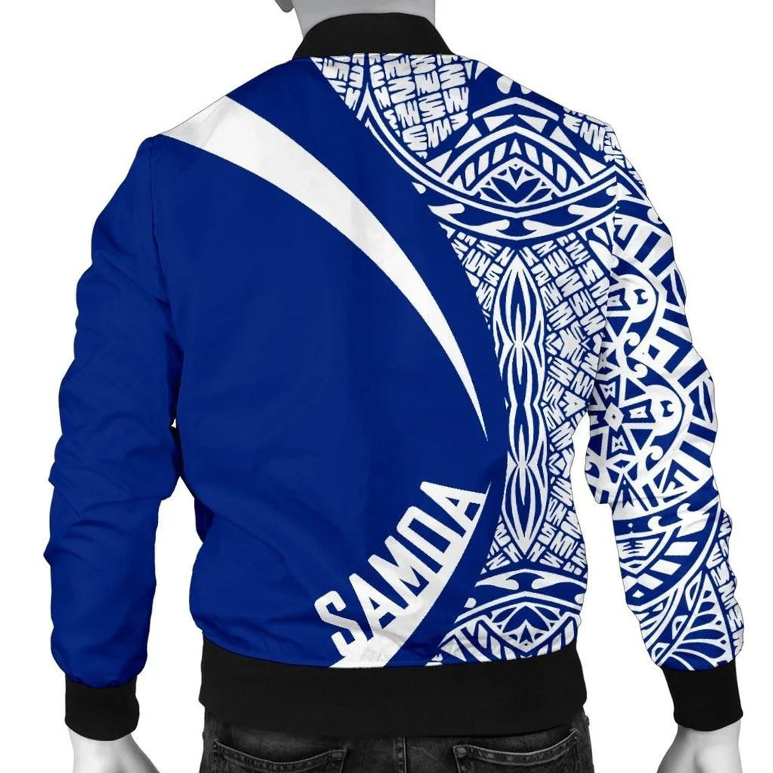 FUNSTUFFPRINT Samoa Polynesian Men's Bomber Jacket - Circle Style 3D Bomber Jacket