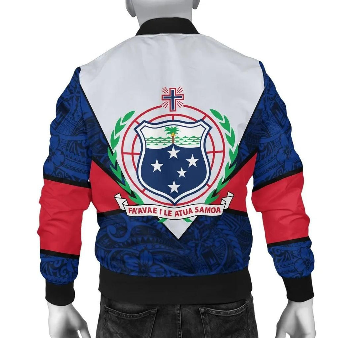 FUNSTUFFPRINT Samoa Polynesian Women's Bomber Jacket - Legend of Samoa - 3D Bomber Jacket