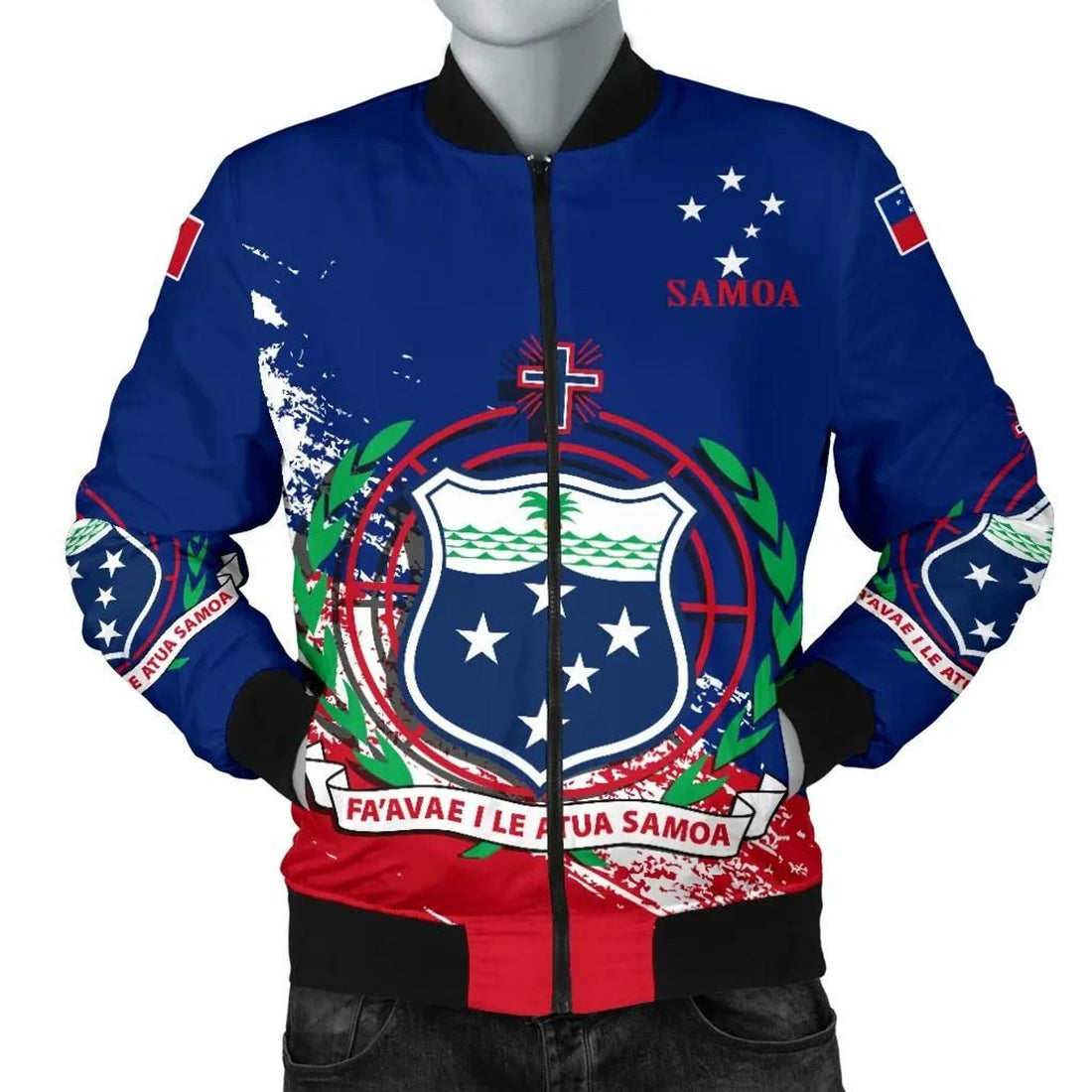 FUNSTUFFPRINT Samoa Special Men's 3D Bomber Jacket