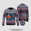 FUNSTUFFPRINT Santa Claus And Chicken Ho Ho Ho Mery Chickmas Ugly Christmas Sweater For Men Women, Best Gift For Christmas, The Beautiful Winter Christmas Outfit Ugly Sweater