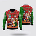 FUNSTUFFPRINT Santa Claus Drunk Merry Xmas Funny Ugly Christmas Sweater For Men And Women, Best Gift For Christmas, The Beautiful Winter Christmas Outfit Ugly Sweater