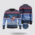 FUNSTUFFPRINT Santa Claus For Ice Hokey Lovers Ugly Christmas Sweater For Men And Women, Best Gift For Christmas, The Beautiful Winter Christmas Outfit Ugly Sweater