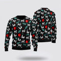 FUNSTUFFPRINT Santa Claus Laughing Pattern Ugly Christmas Sweater For Men And Women, Best Gift For Christmas, The Beautiful Winter Christmas Outfit Ugly Sweater