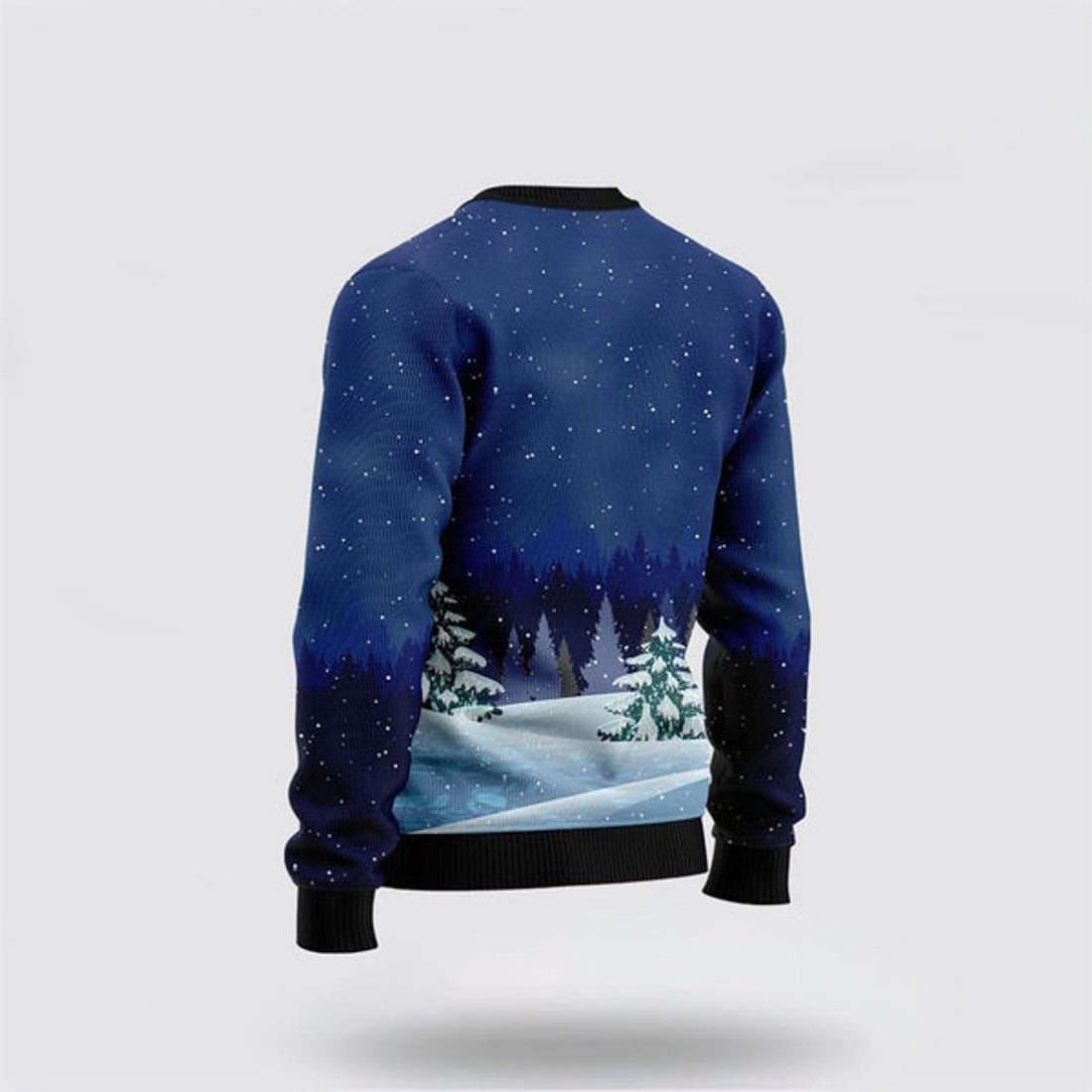 FUNSTUFFPRINT Santa Claus Playing Skateboard Ugly Christmas Sweater For Men And Women, Best Gift For Christmas, The Beautiful Winter Christmas Outfit Ugly Sweater