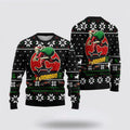 FUNSTUFFPRINT Santa Claus Skateboard Ugly Christmas Sweater For Men And Women, Best Gift For Christmas, The Beautiful Winter Christmas Outfit Ugly Sweater