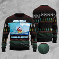FUNSTUFFPRINT Santa Claus Surfing Ugly Christmas Sweater, Christmas Sweater, Ugly Sweater, Funny Xmas Sweaters Ugly Sweater