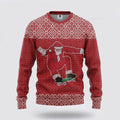 FUNSTUFFPRINT Santa Claus Sweater, Casespring Santa Claus Ugly Christmas Sweater, Santa Claus Outfit History Ugly  Sweater