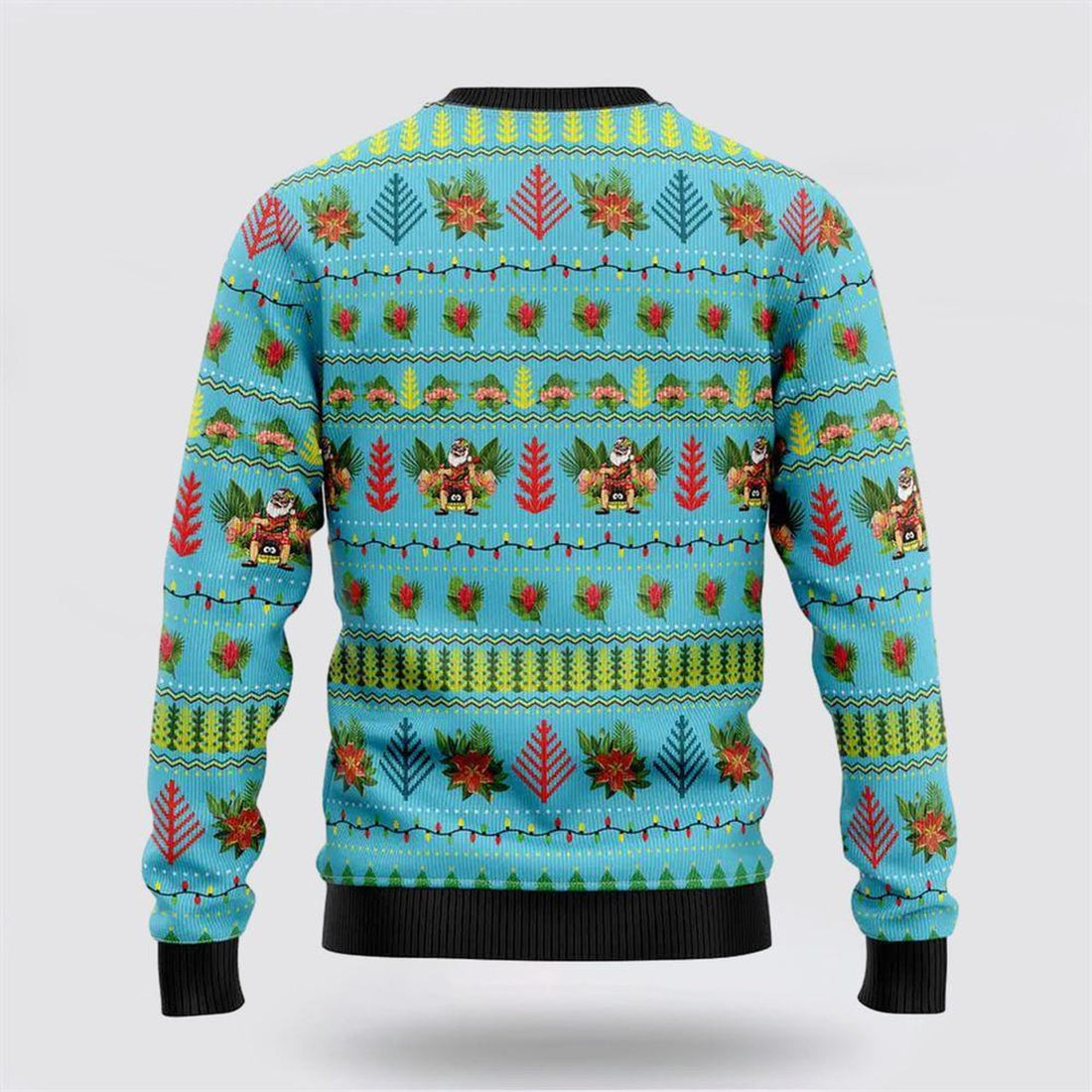 FUNSTUFFPRINT Santa Claus Sweater, Hawaiian Christmas Santa Claus Ugly Christmas Sweater, Santa Claus Outfit History Ugly  Sweater