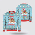 FUNSTUFFPRINT Santa Claus Sweater, Merry Corgmas And Santa Claus Ugly Sweater, Funny Santa Sweaters, Santa Claus Outfit History Ugly Sweater