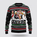FUNSTUFFPRINT Santa Claus Sweater, Santa Claus Jesus Friend Ugly Sweater, Funny Santa Sweaters, Santa Claus Outfit History Ugly Sweater