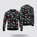 FUNSTUFFPRINT Santa Claus Sweater, Santa Claus Laughing HoHoHo Ugly Sweater, Funny Santa Sweaters, Santa Claus Outfit History Ugly Sweater