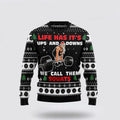 FUNSTUFFPRINT Santa Claus Sweater, Santa Claus Love Gym Ugly Christmas Sweater, Santa Claus Outfit History Ugly  Sweater