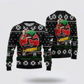 FUNSTUFFPRINT Santa Claus Sweater, Santa Claus Skateboard Ugly Christmas Sweater, Santa Claus Outfit History Ugly  Sweater