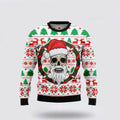 FUNSTUFFPRINT Santa Claus Sweater, Santa Claus Skull Ugly Christmas Sweater, Santa Claus Outfit History Ugly  Sweater