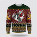 FUNSTUFFPRINT Santa Claus Sweater, Santa Claus Ugly Christmas Sweater, Santa Claus Outfit History Ugly  Sweater