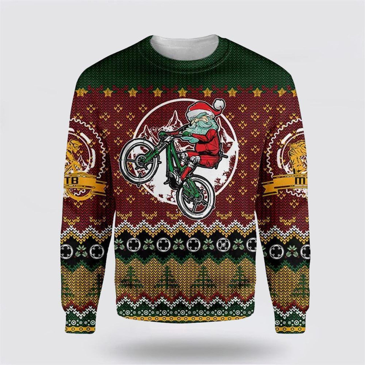 FUNSTUFFPRINT Santa Claus Sweater, Santa Claus Ugly Christmas Sweater, Santa Claus Outfit History Ugly  Sweater