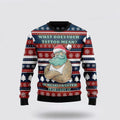 FUNSTUFFPRINT Santa Claus Sweater, Santa Clause Love Tattoo Ugly Christmas Sweater, Santa Claus Outfit History Ugly  Sweater