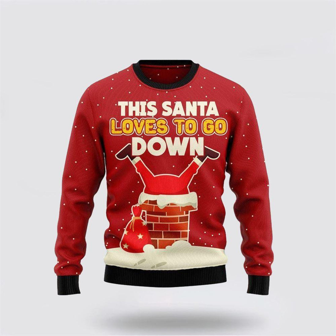 FUNSTUFFPRINT Santa Claus Sweater, Santa Clause Ugly Christmas Sweater, Santa Claus Outfit History Ugly  Sweater