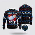 FUNSTUFFPRINT Santa Clause Golf Wonderland Ugly Christmas Sweater For Men And Women, Best Gift For Christmas, The Beautiful Winter Christmas Outfit Ugly Sweater