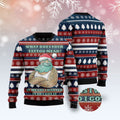 FUNSTUFFPRINT Santa Clause Love Tattoo Ugly Christmas Sweater, Christmas Sweater, Ugly Sweater, Funny Xmas Sweaters Ugly Sweater