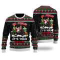 FUNSTUFFPRINT Santa Jesus Ride Motobike Ugly Christmas Sweater For Men & Women - Jesus Christ Sweater - God Gifts Idea Ugly Sweater