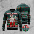 FUNSTUFFPRINT Santa No Lift No Gift Ugly Christmas Sweater, Christmas Sweater, Ugly Sweater, Funny Xmas Sweaters Ugly Sweater