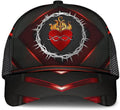 FUNSTUFFPRINT Sarced Heart Of Jesus Crown Of Thorns All Over Print Baseball Cap - Christian Hats For Men Women