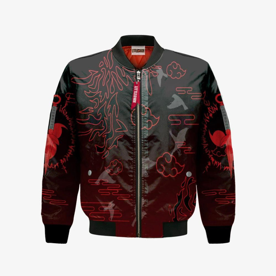 FUNSTUFFPRINT Sasuke Uchiha Bomber Jacket Nrt Shippuden Cosplay 3D Bomber Jacket