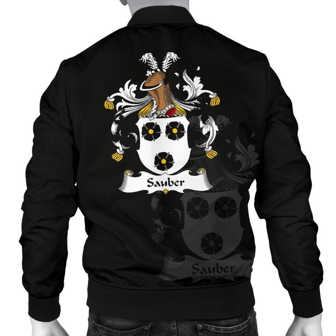 FUNSTUFFPRINT Sauber Germany Men's Bomber Jacket - German Family Crest 3D Bomber Jacket