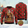 FUNSTUFFPRINT Saxy Holidays Ugly Christmas Sweater, Christmas Sweater, Ugly Sweater, Funny Xmas Sweaters Ugly Sweater