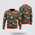 FUNSTUFFPRINT Scaredy Cat Light Up Xmas Pattern Ugly Christmas Sweater For Men And Women, Best Gift For Christmas, Christmas Fashion Winter Ugly  Sweater