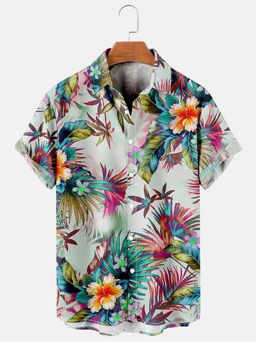 Flower Hawaii Men's hawaiian Shirt