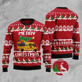 FUNSTUFFPRINT School Bus Merry Christmas Ugly Christmas Sweater, Christmas Sweater, Ugly Sweater, Funny Xmas Sweaters Ugly Sweater
