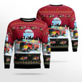 FUNSTUFFPRINT Schooley's Mountain Fire Co.3, Long Valley, NJ Christmas AOP Ugly Sweater - Gifts For Firefighters In Long Valley, NJ Ugly Sweater